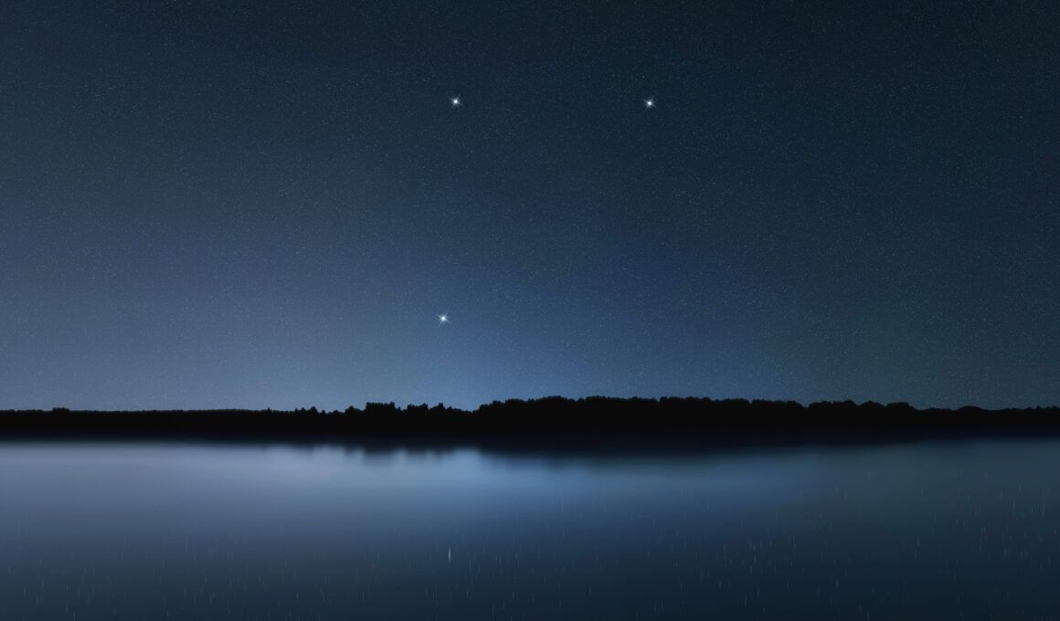 Constelaciones y lluvia de estrellas cielo